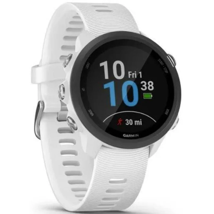 Garmin Forerunner 245 Smartwatch - 4GB - 30mm - White Music Edition (Polymer) Case with White Silicone Silicone Band by Garmin - Image 3