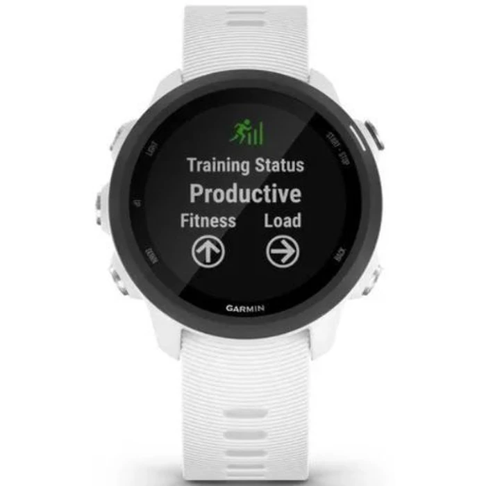 Garmin Forerunner 245 Smartwatch - 4GB - 30mm - White Music Edition (Polymer) Case with White Silicone Silicone Band by Garmin - Refurbished - Excellent condition