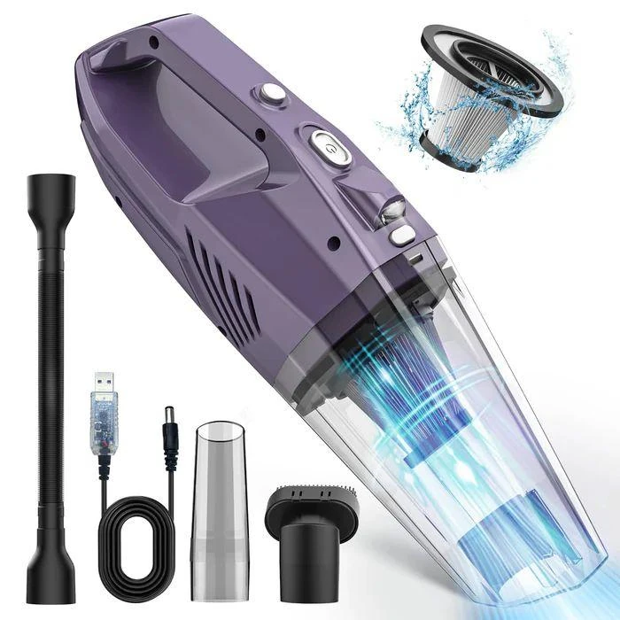 Bossdan Handheld Vacuum Wireless with LED Light - Purple by Bossdan - Refurbished - Excellent condition