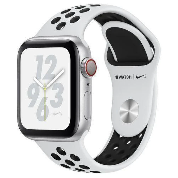 Apple Watch Series 4 (Cellular + GPS) - 16GB - 40mm - Silver Nike (Aluminum) Case with Pure Platinum/Black Rubber Nike Sport Band by Apple - Image 2