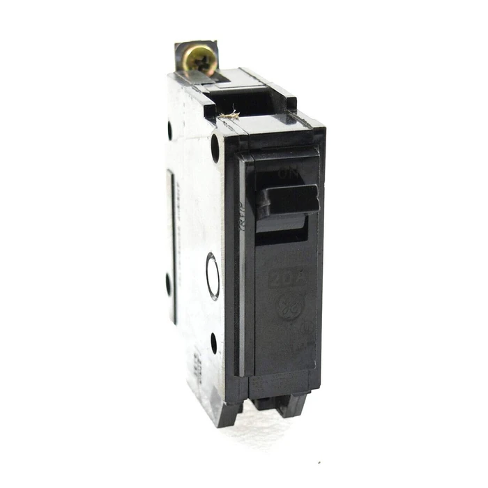 ABB TEY/Q-Line(R) THQB1120 Miniature Circuit Breaker • 20A Single Pole Breaker • 120/240 VAC, 10 kA Interrupt • Thermal Magnetic Trip • Bolt-On Installation • HACR & SWD Rated by ABB - Image 1