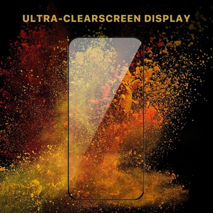 MyBat Pro Full Coverage Tempered Glass Screen Protector for iPhone 15 Pro - Transparent/Black - Brand New by MyBat Pro - Image 5