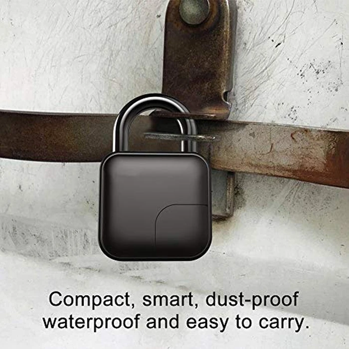 Smart Fingerprint Packlock, Anti-Theft Waterproof Fingerprint Biometric Lock for Gym/Suitcase/Bicycle, USB Charing Security Lock by T angxi - Image 6