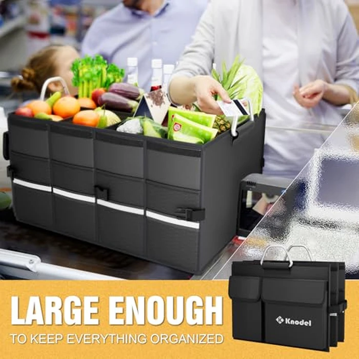 K KNODEL Car Trunk Organizer, Black, Unisex, Automobiles by K KNODEL - Image 4