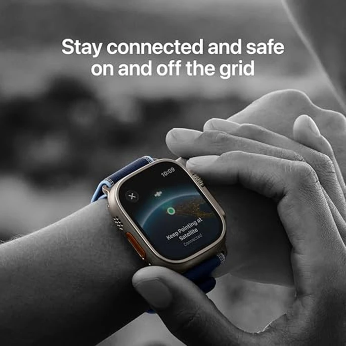 Apple Watch Ultra 3 [GPS + Cellular 49mm] Running & Multisport Smartwatch w/Rugged Titanium Case w/Black/Charcoal Trail Loop - M/L. Satellite Communications, Advanced Health & Fitness Tracking by Apple - Image 3
