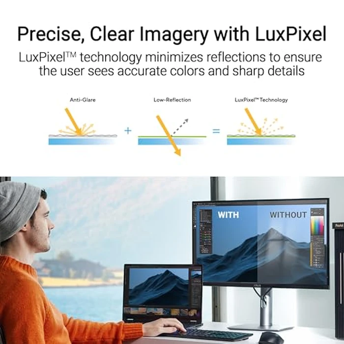 ASUS ProArt Display 27” 5K HDR Professional Monitor (PA27JCV) - 5K (5120 x 2880), IPS, 99% DCI-P3, 100% sRGB, ΔE < 2, USB-C PD 96W, Calman Verified, Color Accurate, Auto KVM, LuxPixel, 3 yr Warranty by Asus - Image 5