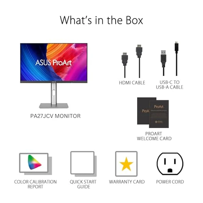 ASUS ProArt Display 27” 5K HDR Professional Monitor (PA27JCV) - 5K (5120 x 2880), IPS, 99% DCI-P3, 100% sRGB, ΔE < 2, USB-C PD 96W, Calman Verified, Color Accurate, Auto KVM, LuxPixel, 3 yr Warranty by Asus - Image 8