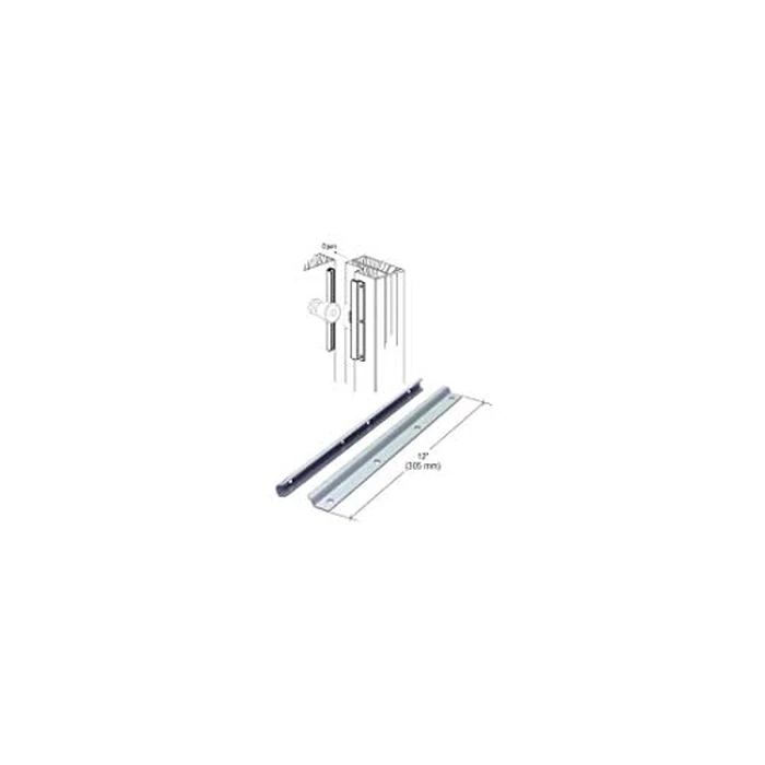 Prime-Line U 9513 12 in. Gray Painted Steel Constructed Latch Shield, for Swing-in Doors (Single Pack) by Prime-Line - Image 3