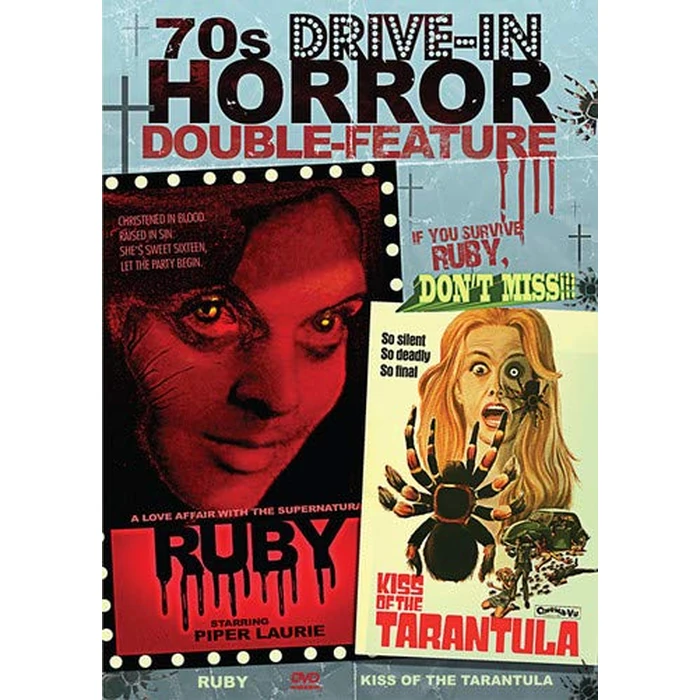 Ruby / Kiss of the Tarantula (70's Drive-In Horror Double Feature) by CINEDIGM - Used - Very Good condition - US$16.00