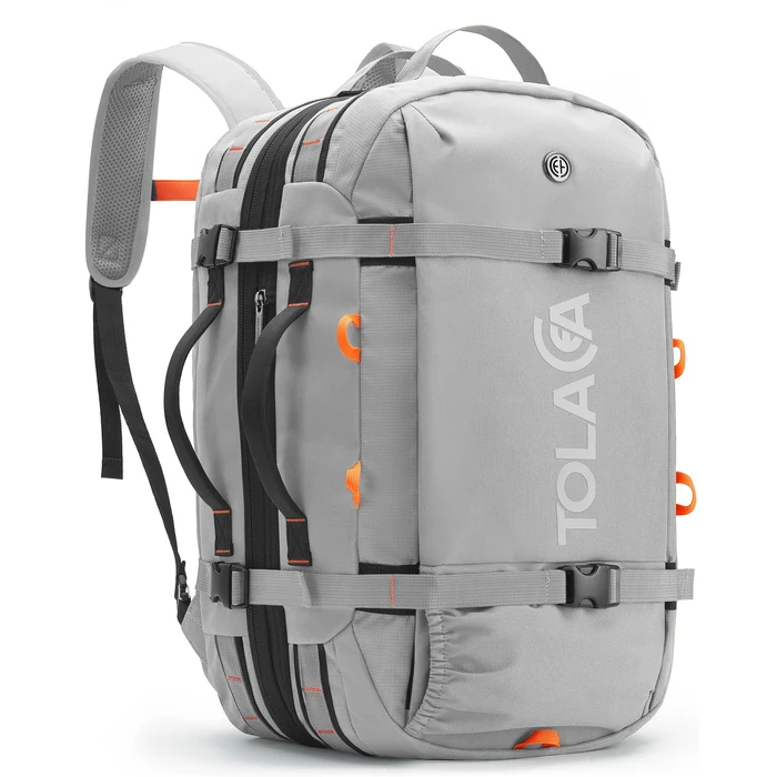 Tolaccea Travel Laptop Backpack for Men Women, 40L-50L Expandable Carry On Backpack with Wet Dry Compartment, TSA Approved Daypack Fits 16 Inch Laptop, Convertible Rucksack Duffel Bag for Work Travel by Tolaccea - Image 1