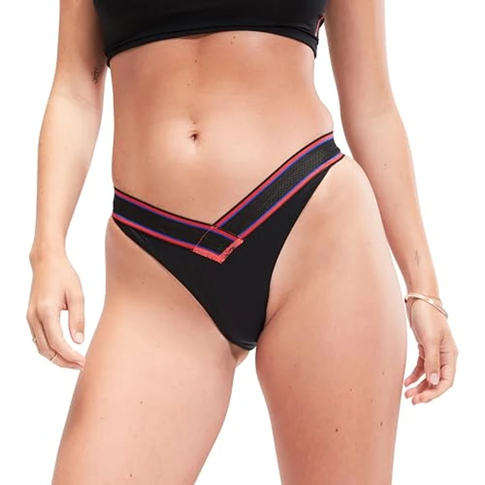 Speedo Womens V Scoop Bottom Bikini Bottom - Anthracite, Size - M by Speedo - Used - Like New condition - CA$15.40