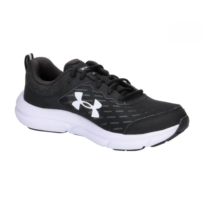 Under Armour Men's Charged Assert 10 Shoes, (001) Black/Black/White, 10.5 X-Wide by Under Armour - Image 4