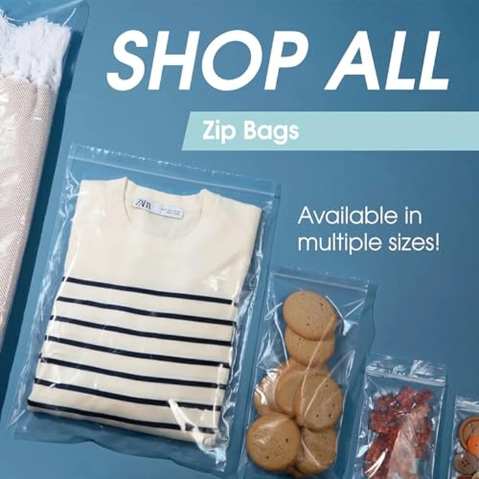 Spartan Industrial - 3” X 6” (1000 Count) 2 Mil Clear Reclosable Zip Plastic Poly Bags with Resealable Lock Seal Zipper by Spartan Industrial - Image 6