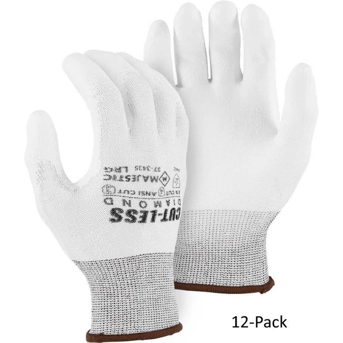 Majestic Dyneema Gloves Cut Level A3 (L) (12-Pack) - White by Majestic - Image 1