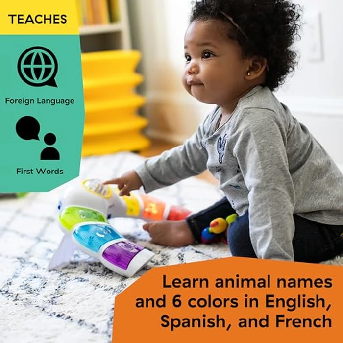 Baby Einstein Glow & Discover Light Bar Musical Toy, Activity Station, Sitting Up and Tummy Time Toy, Color and Animal Learning Toy, Infant Ages 3 Months+ by Baby Einstein - Image 3