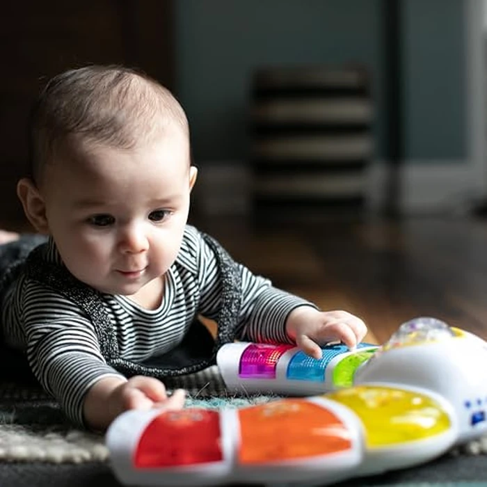 Baby Einstein Glow & Discover Light Bar Musical Toy, Activity Station, Sitting Up and Tummy Time Toy, Color and Animal Learning Toy, Infant Ages 3 Months+ by Baby Einstein - Image 8