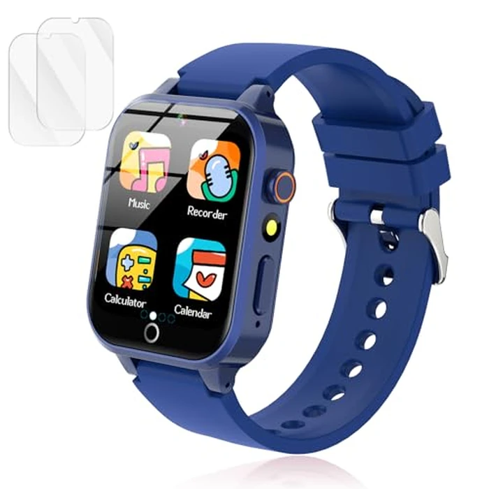Luyiilo Smart Watch for Kids, with 26 Puzzle Games, Touch Screen, HD Camera, Alarm Clock, Toys for Ages 4-12 Years Old.Birthday Gift for Boys Girls (Blue) by Luyiilo - Used - Like New condition - US$31.34