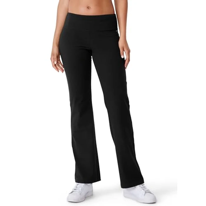 Jockey Women's Activewear Cotton Stretch Slim Bootleg Pant, Black, S by Jockey - Used - Like New condition - US$25.51