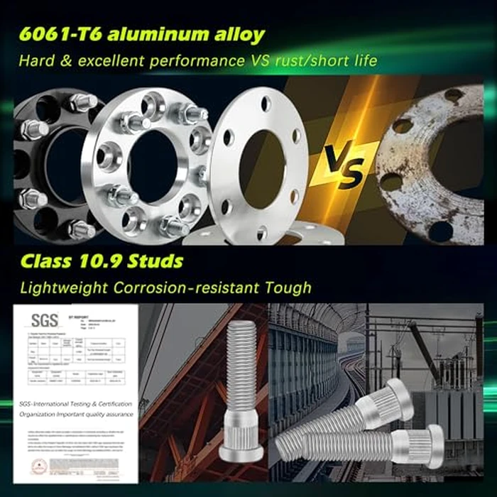 Customadeonly 5x114.3 Wheel Spacers for RSX RL CL TL Prelude CRV CR-Z MDx Pilot S2000 NSX Accord Element TSx, Hubcentric with Lip, 64.1mm Bore (10mm Thick 2pcs) Extended Studs Required by Customadeonly - Image 4