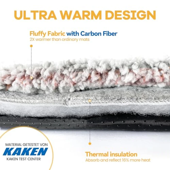 Self Warming Cat Bed Self Heating Cat Dog Mat 24 x 18 inch Extra Warm Thermal Pet Pad for Indoor Outdoor Pets with Removable Cover Non-Slip Bottom Washable Non Electric by Mora Pets - Image 3