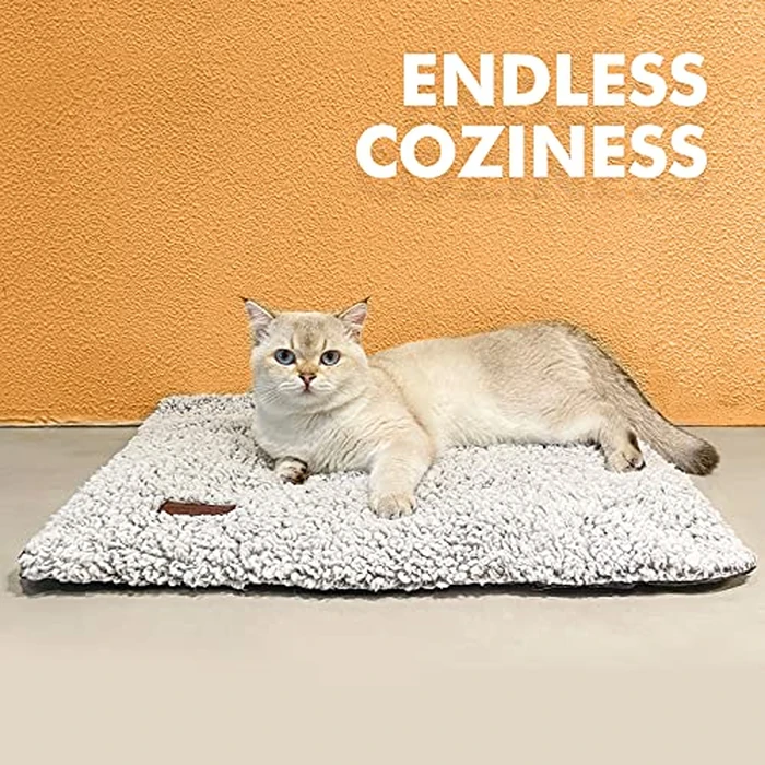 Self Warming Cat Bed Self Heating Cat Dog Mat 24 x 18 inch Extra Warm Thermal Pet Pad for Indoor Outdoor Pets with Removable Cover Non-Slip Bottom Washable Non Electric by Mora Pets - Image 7