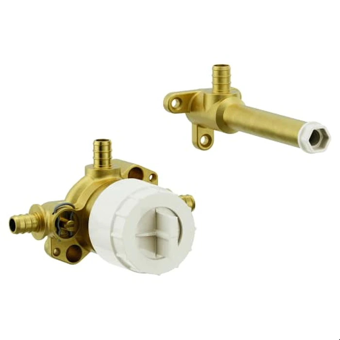 Moen Single Handle Wall Mount Tub Filler High Flow Tub Faucet Rough-In Valve with PEX Connections, WMV130XS by Moen - Used - Like New condition