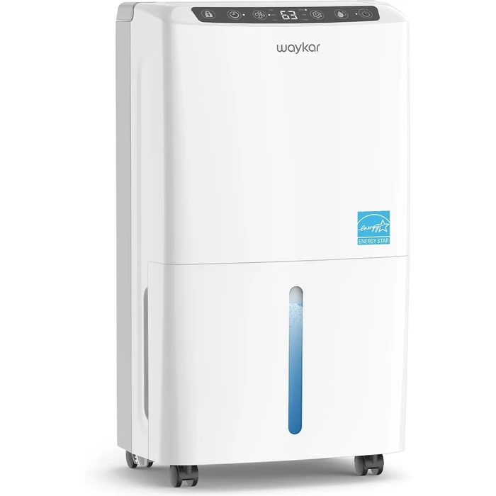 Waykar 2,000 Sq. Ft Energy Star Dehumidifier for Home and Basements, with Auto or Manual Drainage, 0.6 Gal Water Tank Capacity by Waykar - Used - Very Good condition