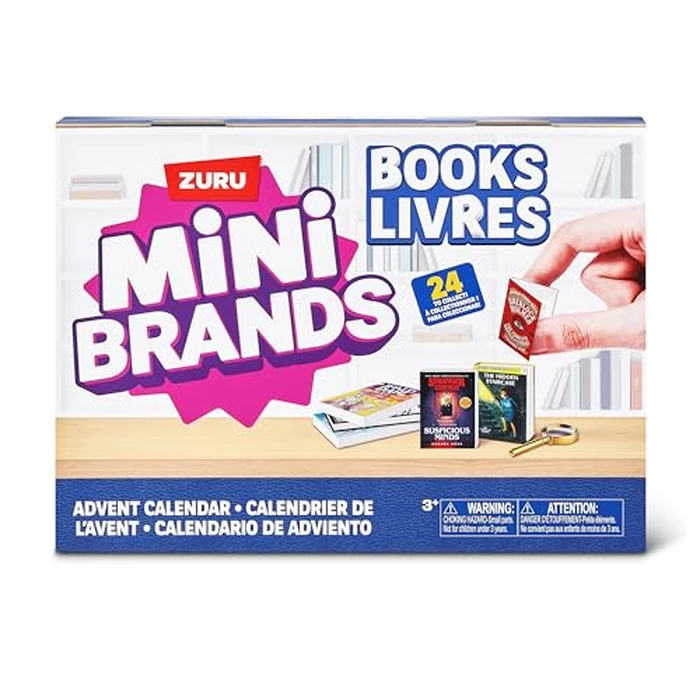 Mini Brands Books Advent Calendar by ZURU, Collectible Seasonal Toys for Girls, Boys, and Collectors by Mini Brands - Image 1