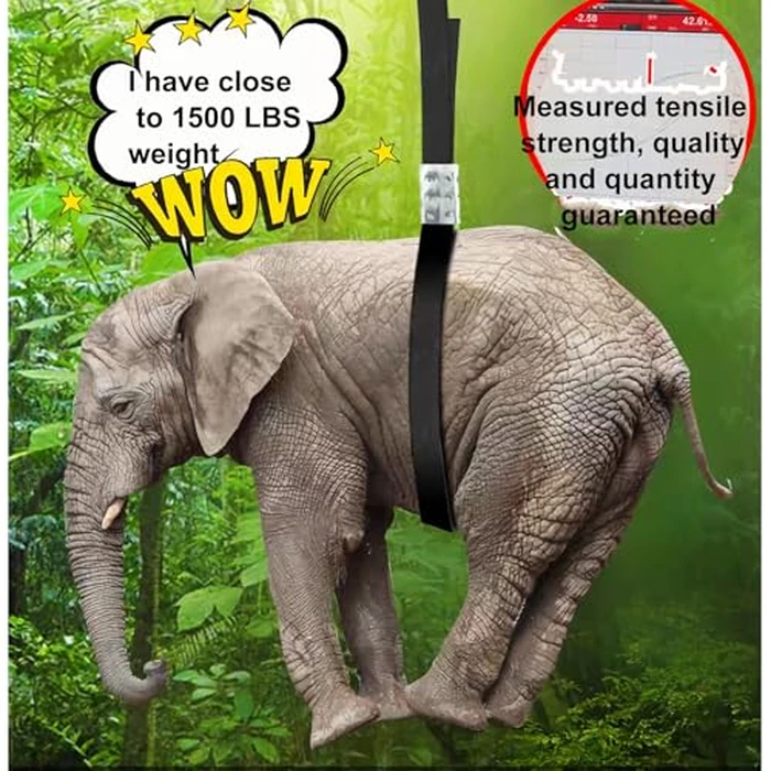 Packaging Strapping Banding Coil 1000ft x5/8’’x 0.035" PET Strapping Roll 1500lb Heavy Duty Industrial Strength Rust-Resistant Black Plasitc Polyester Pallet Strapping & 100 Buckles by XUDAUP - Image 4