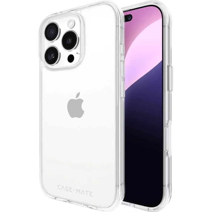 Case-Mate Tough Clear Series Phone Case for iPhone 16 Pro Max - Clear - Premium by Case-Mate - Refurbished - Premium condition - US$11.38