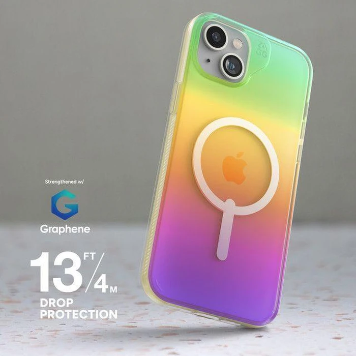 Zagg Milan Snap with MagSafe Phone Case for iPhone 15 Plus - Iridescent by Zagg - Image 5
