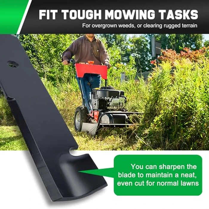 Grasscool 60 inch Maverick Zero Turn Mower Blades Compatible with Bad Boy ZT Elite Exmark Lazer Z Toro 60" Lawnmower Replace for 038-2007-00 038-6050-00 038-6060-00 (Circle Hole) by Grasscool - Image 6