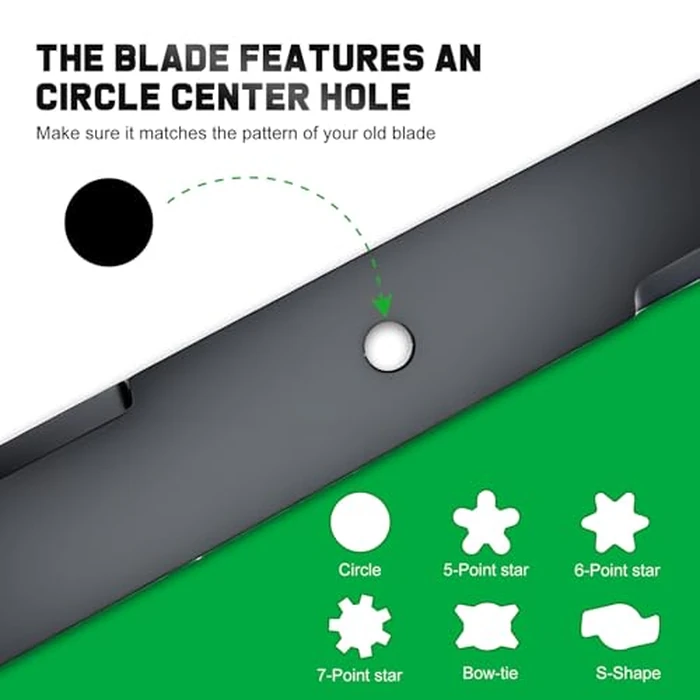 Grasscool 60 inch Maverick Zero Turn Mower Blades Compatible with Bad Boy ZT Elite Exmark Lazer Z Toro 60" Lawnmower Replace for 038-2007-00 038-6050-00 038-6060-00 (Circle Hole) by Grasscool - Image 8