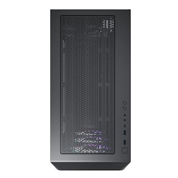 Montech AIR 903 MAX, E-ATX Mid Tower Case, High Airflow, 3X 140mm ARGB PWM & 1x 140mm PWM Fans Pre-Installed, Tempered Glass Side Panel, Mesh Front, Type-C, Support 4090 GPUs, Black by Montech - Image 3