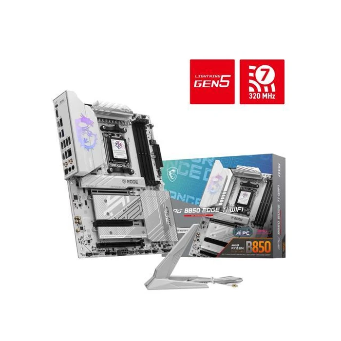 MSI MPG B850 EDGE TI WIFI AM5 AMD B850 SATA 6Gb/s 5G Network Wi-Fi 7 DDR5 Audio Boost 5 Motherboard by MSI - Open Boxproduct Type condition
