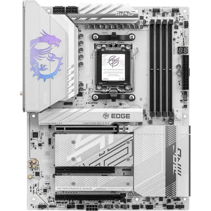 MSI MPG B850 EDGE TI WIFI AM5 AMD B850 SATA 6Gb/s 5G Network Wi-Fi 7 DDR5 Audio Boost 5 Motherboard by MSI - Image 3