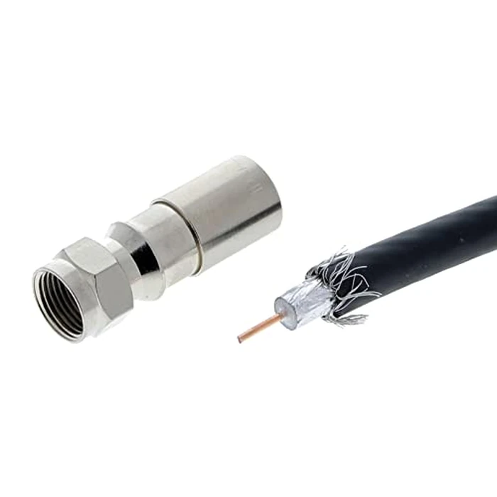 Ideal Industries RG-6 Reg/Tri/Quad Compression F-Connector, Card of 10 by Ideal Industries - Image 2