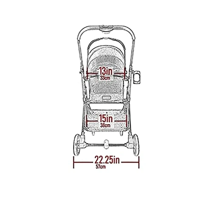 Pet Gear 3-in-1 Travel System, View 360 Stroller Converts to Carrier and Booster Seat with Easy Click N Go Technology, for Small Dogs & Cats, 4 Colors by PET GEAR INC - Image 3