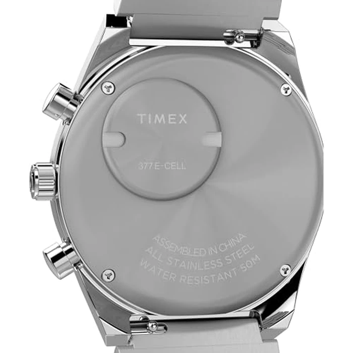 Q Timex(R) Men's Falcon Eye Chronograph 40mm Stainless Steel Bracelet Watch by Timex - Image 4