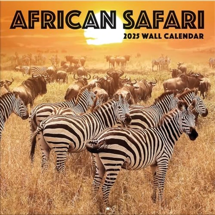 TURNER PHOTOGRAPHIC African Safari 12x12 Photo Wall Calendar (25998940002) by Turner Licensing - Used - Good condition - CA$3.69