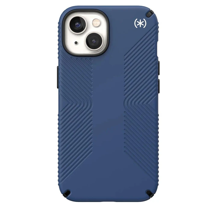 Speck Presidio2 Grip MagSafe Phone Case for iPhone 14 Plus - Coastal Blue/Black/White by Speck - Image 2