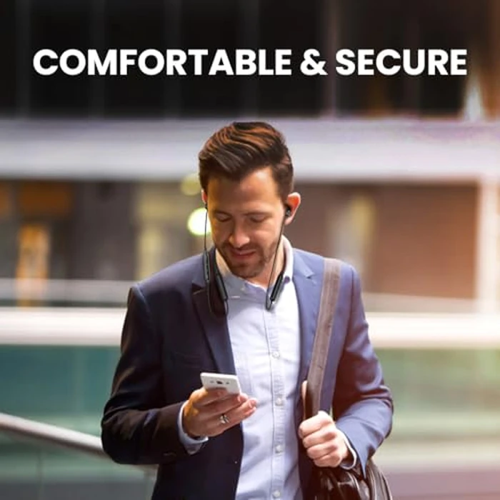 Avantree NB16-Q - Bluetooth 5.2 Neckband Earbuds with Qualcomm aptX Adaptive, 20hrs Play time, Universal Comfortable & Secure Headphones for Phones, Smart TVs, and PCs by Avantree - Image 2