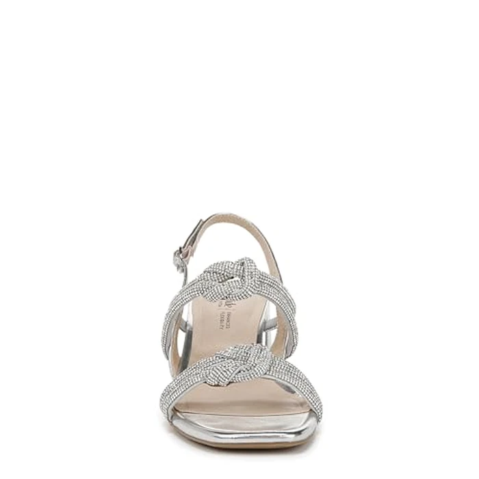 LifeStride Women's Celeste Heeled Sandal, Silver Metallic, 8.5 Wide by LifeStride - Image 2