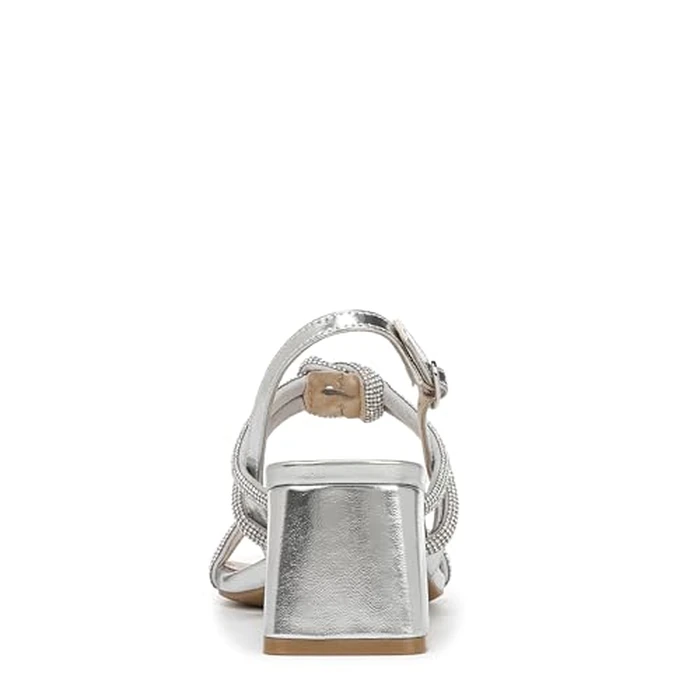 LifeStride Women's Celeste Heeled Sandal, Silver Metallic, 8.5 Wide by LifeStride - Image 3