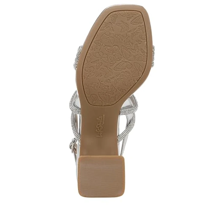 LifeStride Women's Celeste Heeled Sandal, Silver Metallic, 8.5 Wide by LifeStride - Image 4