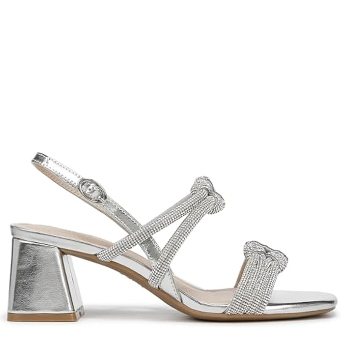 LifeStride Women's Celeste Heeled Sandal, Silver Metallic, 8.5 Wide by LifeStride - Image 6