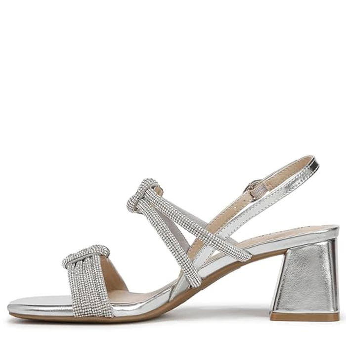 LifeStride Women's Celeste Heeled Sandal, Silver Metallic, 8.5 Wide by LifeStride - Image 9