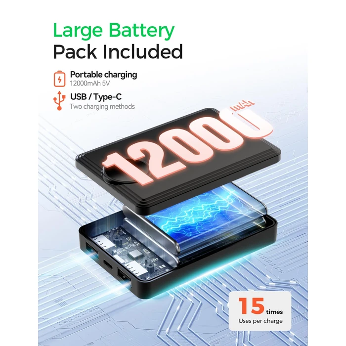 Soleilwear Mens Heated Vest with 12000mAh Battery, 9 Heated Zones Lightweight Rechargeable Vest for Camping Ski Outdoor by Soleilwear - Image 6