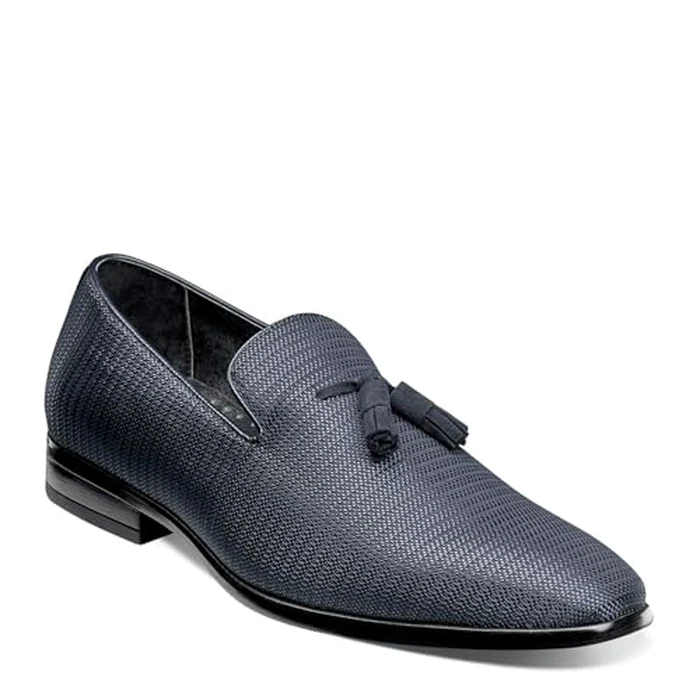 STACY ADAMS Men's Tazewell Tassel Slip-on Loafer, Navy, 12 by Stacy Adams - Image 3