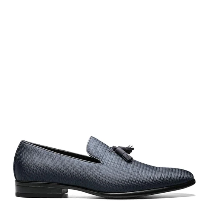 STACY ADAMS Men's Tazewell Tassel Slip-on Loafer, Navy, 12 by Stacy Adams - Image 4